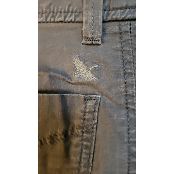 Eddie Bauer Women’s Size 8T Slightly Curvy Straight Leg Stretch Olive Gray - Picture 6 of 15